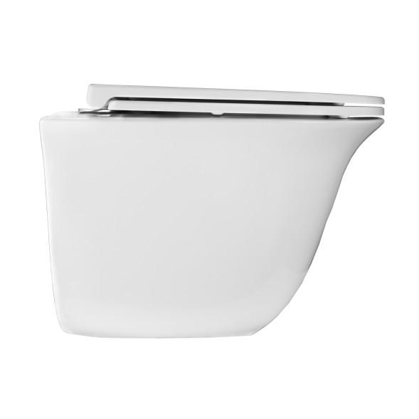 Унитаз подвесной Azario Felice 490х360х360 безободковый, быстросъемное сиденье микролифт (AZ-0051)