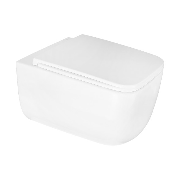 Унитаз подвесной AZARIO FLAVIA 515х360х360 слив &amp;quot;Торнадо&amp;quot;, быстросъемное сиденье микролифт (AZ-0076-UQ1)