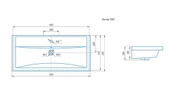 Раковина накладная "Фостер-100 " белая (Kirovit) - 4640021065204