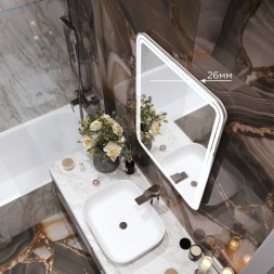 Зеркало MIXLINE &amp;quot;Адриана&amp;quot; 600*800 (ШВ) сенсорный выключатель, светодиодная подсветка - MLZ.Ad.6-8.1.2 