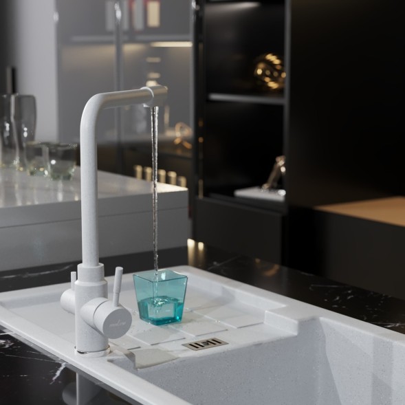 Смеситель для кухни 35к MIXLINE ML-GS13 (341) молоко с вых. для питьевого фильтра - ML-GS13 (341) 