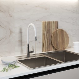 Смеситель для кухни 35k MIXLINE MLSS36-09 "Steel Kit" НЕРЖ - MLSS36-09