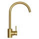 Смеситель для кухни 35k MIXLINE MLSS-0303G трубчатый излив, ЗОЛОТО - MLSS-0303G 
