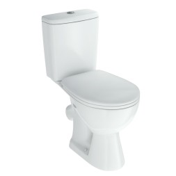 Унитаз-компакт &amp;quot;Стиль&amp;quot; белый (косой, нижн, сид. полип. м/лифт, 2-кн арм) (Rosa) - 4630055558391 