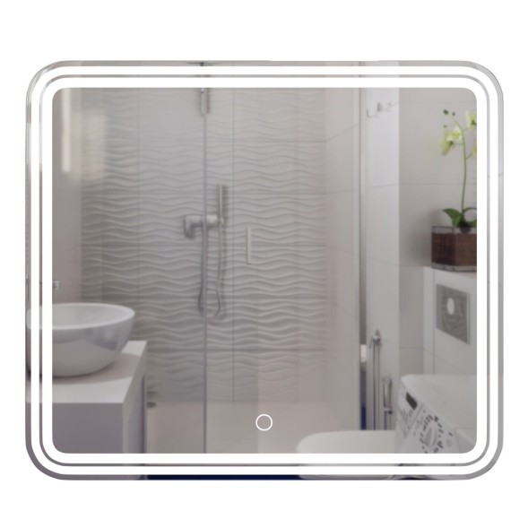 Зеркало MIXLINE &amp;quot;Адриана&amp;quot; 800*700 (ШВ) сенсорный выключатель, светодиодная подсветка - MLZ.Ad.8-7.1.2 