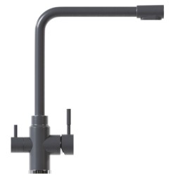Смеситель для кухни 35к MIXLINE ML-GS13 (342) графит с вых. для питьевого фильтра - ML-GS13 (342) 