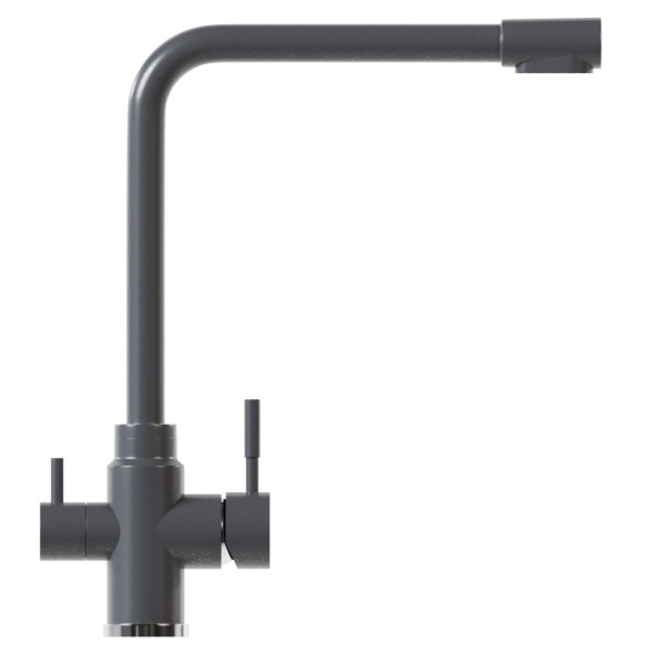 Смеситель для кухни 35к MIXLINE ML-GS13 (342) графит с вых. для питьевого фильтра - ML-GS13 (342) 