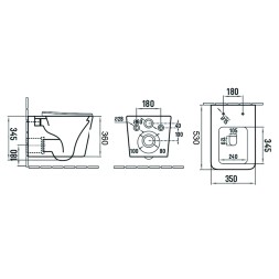 Сет AZARIO инсталляция с панелью смыва + унитаз Nova с сиденьем микролифт+клавиша, белый хром (AZ-8010-1000+AZ-8200-0045+AZ-2216 SP)