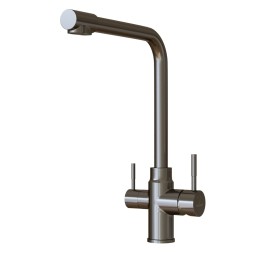 Смеситель для кухни 35k MIXLINE MLSS-0320BL подкл.к фильтру, ЧЕРНЫЙ ГРАФИТ - MLSS-0320BL