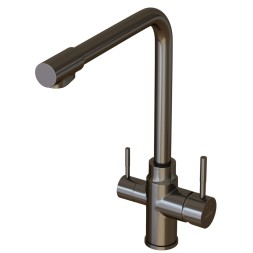 Смеситель для кухни 35k MIXLINE MLSS-0320BL подкл.к фильтру, ЧЕРНЫЙ ГРАФИТ - MLSS-0320BL