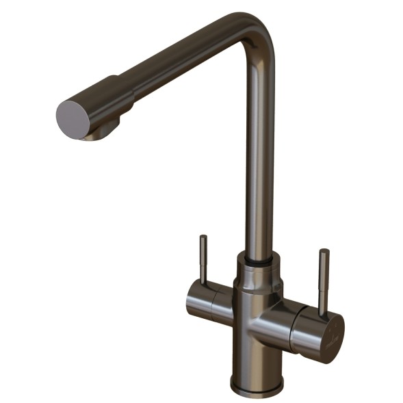 Смеситель для кухни 35k MIXLINE MLSS-0320BL подкл.к фильтру, ЧЕРНЫЙ ГРАФИТ - MLSS-0320BL 