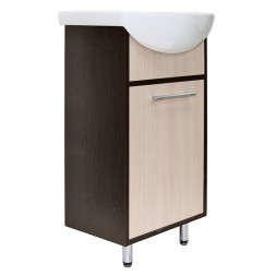Тумба д/ванной "АлАн-47" венге/дуб молочный, правая под раковину Дора-47 (ОК) (ЛДСП) - 523161