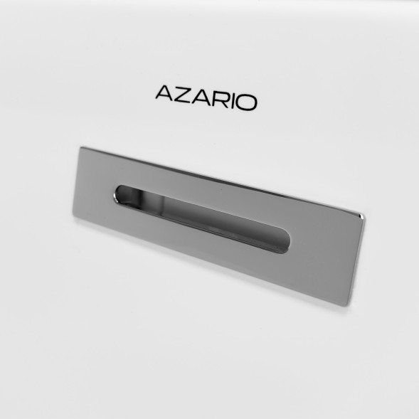 Ванна акриловая Azario Лаго Гарда 1500х750х580 пристенная, рифленая, левосторонняя,  в комплекте с сифоном и металлической рамой (AZ-6724-A2 L 15075)