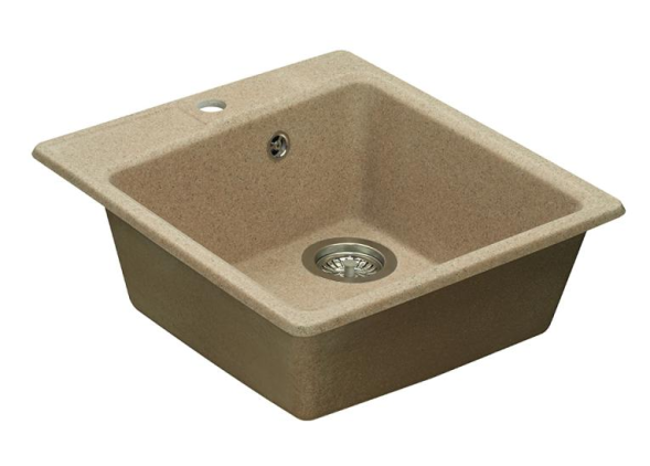 Кухонная мойка AQUATON Парма 510х470х175мм, песочная (1A713032PM220)