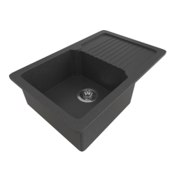 Мойка ML-GMS24 СТАНДАРТ с крылом, черный (308), 765*490*200мм - 00-00005066 