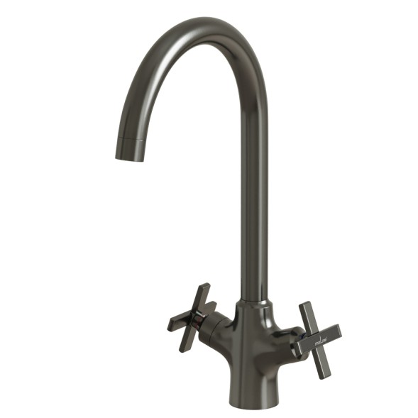 Смеситель для кухни 1/2 кер. MIXLINE ML38-032 &amp;quot;Graphite&amp;quot; высокий излив ГРАФИТ - ML38-032 
