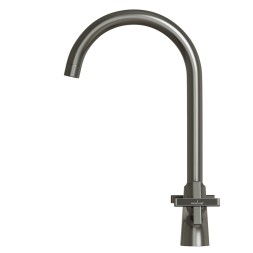 Смеситель для кухни 1/2 кер. MIXLINE ML38-032 "Graphite" высокий излив ГРАФИТ - ML38-032