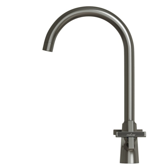 Смеситель для кухни 1/2 кер. MIXLINE ML38-032 &amp;quot;Graphite&amp;quot; высокий излив ГРАФИТ - ML38-032 