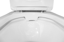 Унитаз-компакт Azario Wandy 350х614х795 напольный, безободковый, с быстросъемным сиденьем микролифт (AZ-56D)