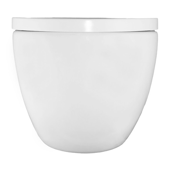 Унитаз подвесной Azario ORMI 490х360х365 безободковый, система смыва Торнадо, с быстросъемным сиденьем микролифт (AZ-0253VD)