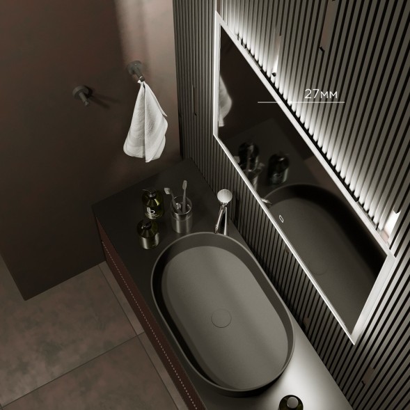 Зеркало MIXLINE &amp;quot;Норма&amp;quot; 800*600 (ШВ) сенсорный выключатель, светодиодная подсветка - ФР-00000844 