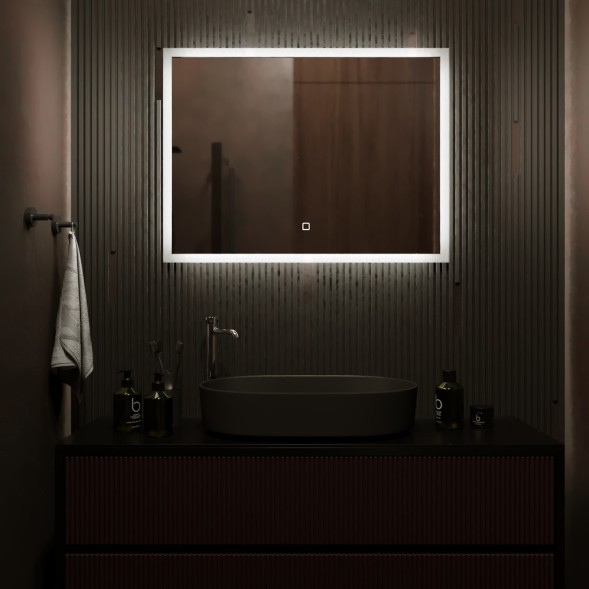 Зеркало MIXLINE &amp;quot;Норма&amp;quot; 800*600 (ШВ) сенсорный выключатель, светодиодная подсветка - ФР-00000844 