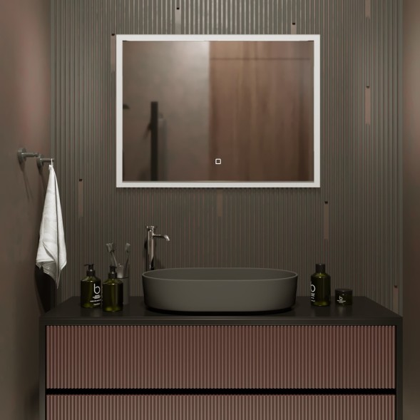 Зеркало MIXLINE &amp;quot;Норма&amp;quot; 800*600 (ШВ) сенсорный выключатель, светодиодная подсветка - ФР-00000844 