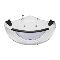 Ванна акриловая Loranto 1550х1550х750 угловая, с гидромассажем, для двух персон (CS-831N)