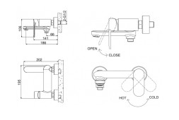 Смеситель для ванны Bravat Opal Хром (F6125183CP-01-RUS)