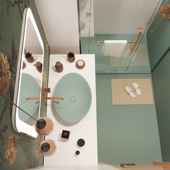 Зеркало MIXLINE &amp;quot;Индиго&amp;quot; 800*550 (ШВ) сенсорный выключатель, светодиодная подсветка - ФР-00001410 