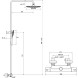 Душевая система Ravak Termo 300 с термостатом, хром (X070164)