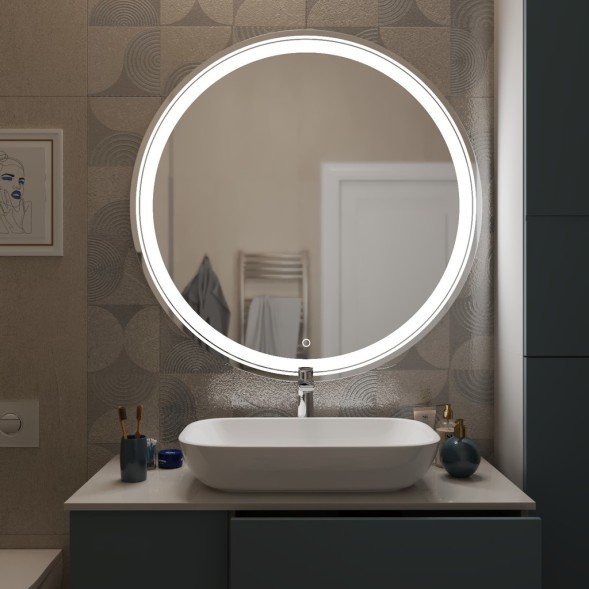 Зеркало MIXLINE &amp;quot;Оливия&amp;quot; D800 сенсорный выключатель, светодиодная подсветка - MLZ.Ol.8.1.2 