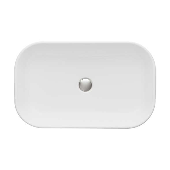 Раковина накладная Aquaton Лола 60 литьевой мрамор, белая (1A73313Klk010)