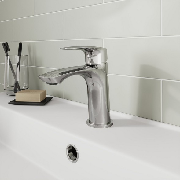 Смеситель для раковины 35к Milardo RORSB00M01 &amp;quot;Rora&amp;quot; литой, п/шпильку, ХРОМ - RORSB00M01 