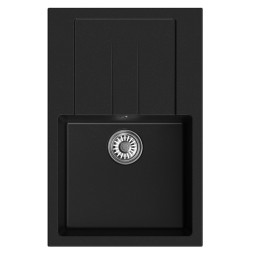 Мойка ML-GM31 КОМФОРТ с крылом, ультра-черная (344), 770*500*190мм - 00-00009504