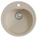 Мойкa ML-GM11 КОМФОРТ круглая, бежевая (328), 500мм (глуб. чаши 180) - 00-00009305 