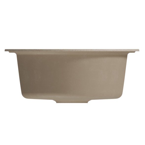 Мойкa ML-GM11 КОМФОРТ круглая, бежевая (328), 500мм (глуб. чаши 180) - 00-00009305 