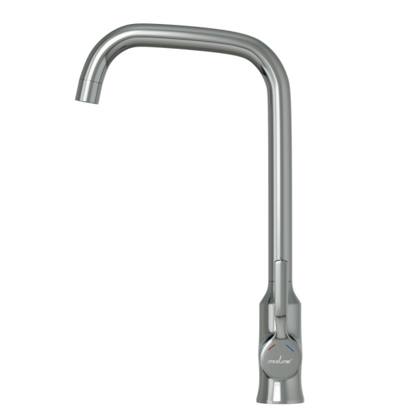 Смеситель для кухни 35k MIXLINE ML40-032 &amp;quot;Flat&amp;quot; высокий излив боковая ручка - ML40-032 