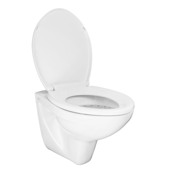 Унитаз подвесной Creo Ceramique PROJECT 355х490х375 в комплекте с быстросъемным сиденьем микролифт (PR1100N)