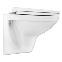 Унитаз подвесной Creo Ceramique PROJECT 355х490х375 в комплекте с быстросъемным сиденьем микролифт (PR1100N)