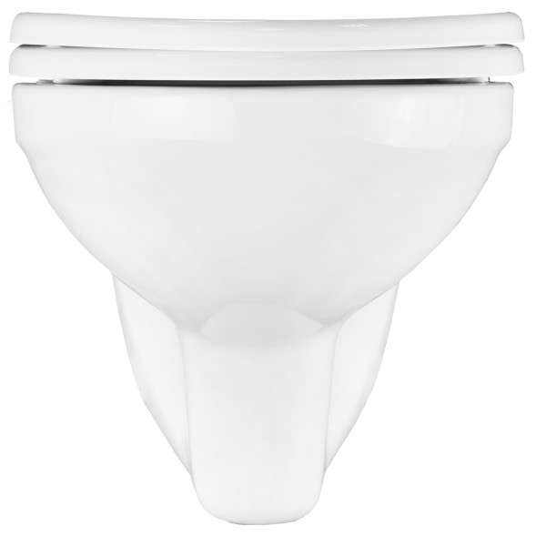 Унитаз подвесной Creo Ceramique PROJECT 355х490х375 в комплекте с быстросъемным сиденьем микролифт (PR1100N)