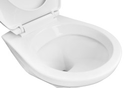 Унитаз подвесной Creo Ceramique PROJECT 355х490х375 в комплекте с быстросъемным сиденьем микролифт (PR1100N)