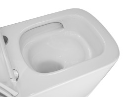 Унитаз подвесной Azario Cascad M 490x345x325 безободковый, система смыва &amp;quot;Скрытое Торнадо&amp;quot;, с быстросъемным сиденьем микролифт (AZ-10002)