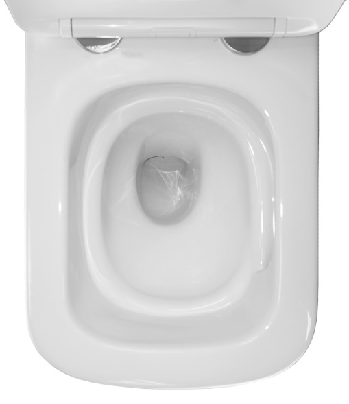 Унитаз подвесной Azario Cascad M 490x345x325 безободковый, система смыва &amp;quot;Скрытое Торнадо&amp;quot;, с быстросъемным сиденьем микролифт (AZ-10002)