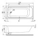 Ванна акриловая Santek Ламма 1700x800 (1WH501763)